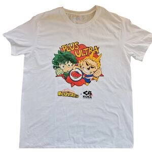Kura Sushi x My Hero Academia White Special Giveaway T-Shirt size L NEW Sealed